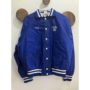Vintage Royal Blue Top Gun Wacker Varsity Jacket